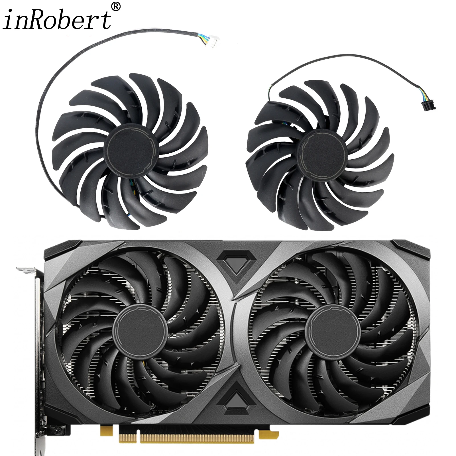 95Mm 95 4Pin Rtx3060 Rtx3070 Ventola Scheda Video Vga Per Msi Rtx 3070 3060 3060Ti Asf2X Oc Raffreddamento Scheda Grafica