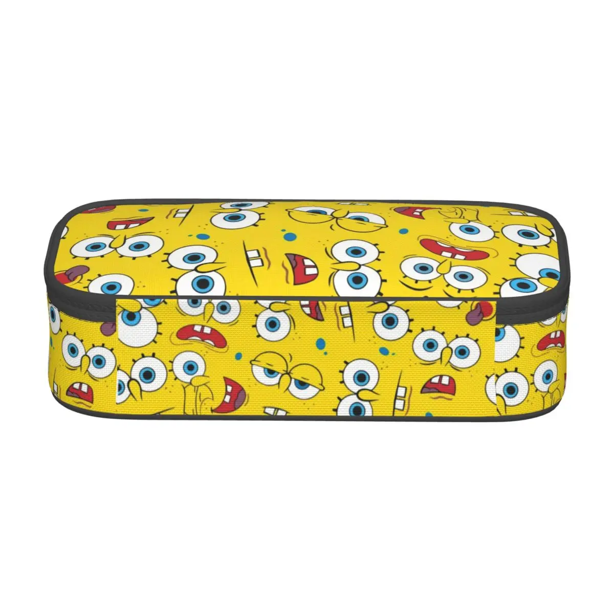 Anime SpongeBobs SquarePantss Comedy TV Cartoon Pencil Case for Boys Gilrs Large Capacity Pen Box Bag School Supplies