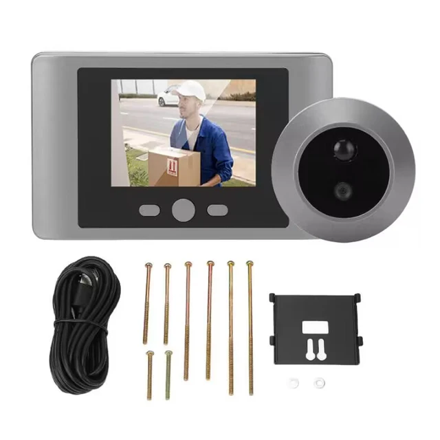 Front Door Peephole Camera PIR Motion Detection Digital Door Viewer IR Night Vision Digital Peephole Eye Viewer 2.8 Inch 2000mAh 6