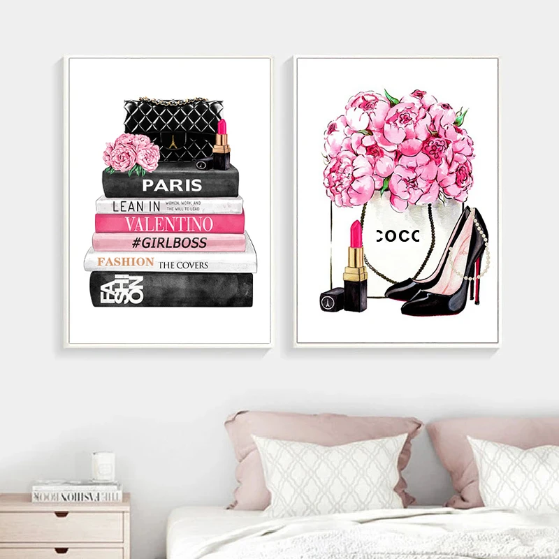 Cover Fashion Books Canvas Art Painting Poster Fashion Book Wall Art Print  Vogue Iconic Picture Ladies Room Home Wall Decor - Price history & Review, AliExpress Seller - Yoolife Official Store
