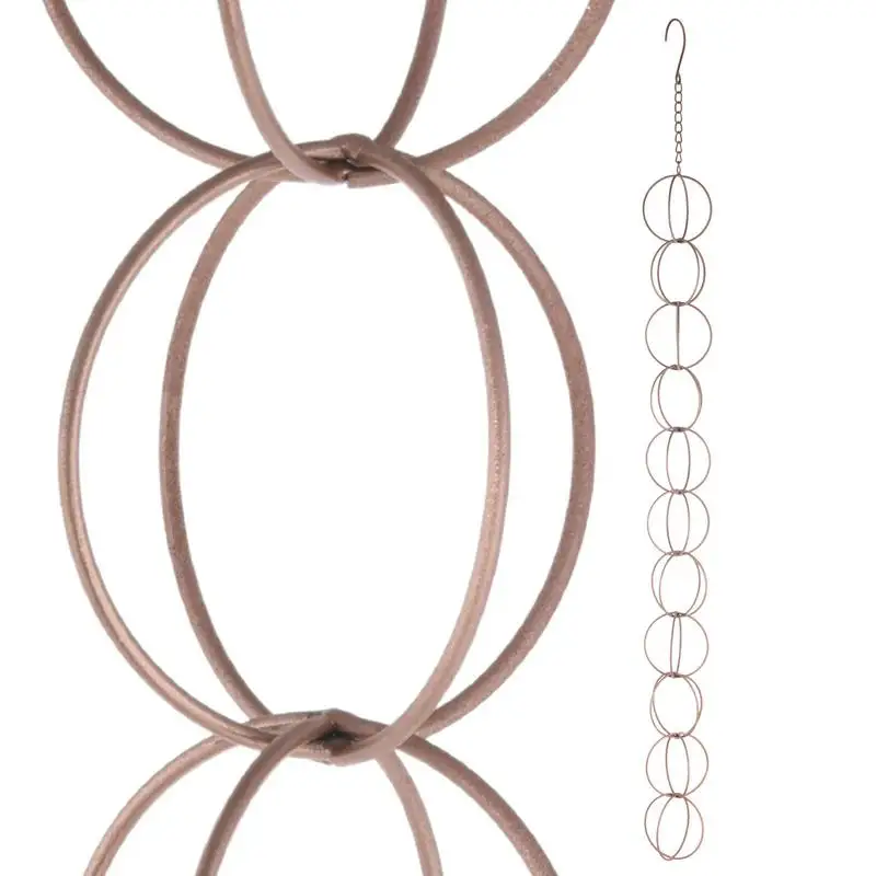 Rain Chains for Gutters, Yard Gazebo, Rain Catcher for Gutter Roof, Metal Drainage, Downspout Tool, Divert Water Roofs