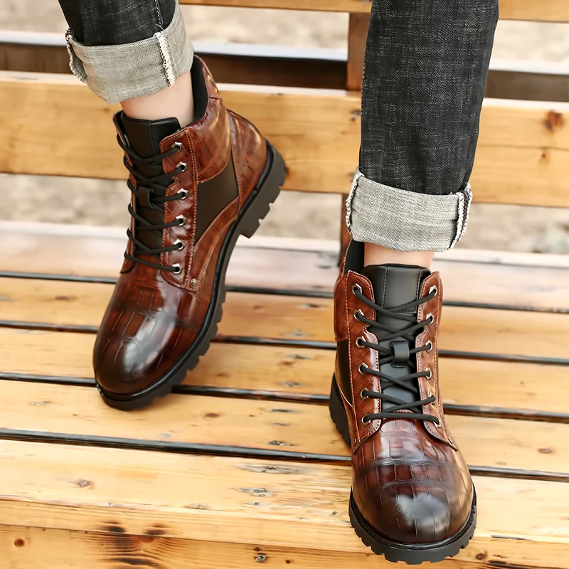 New Men's Comfortable Motorcycle Boots