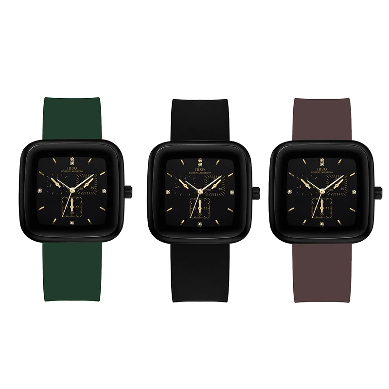 Luxury Brand Suare Watch Women Small Dial Waterproof Wrist Hand Clock Girl Gift Silicone Strap Original Designer Lady Wristwatch