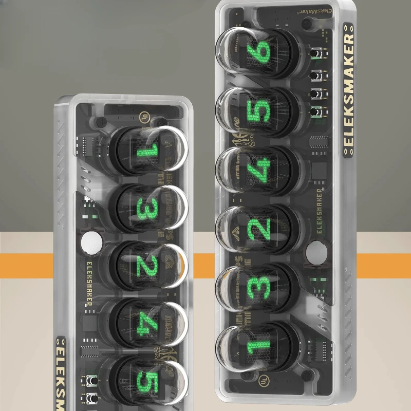

Light tube clock ips desktop ornament, technology sense, male gift, e-sports room table