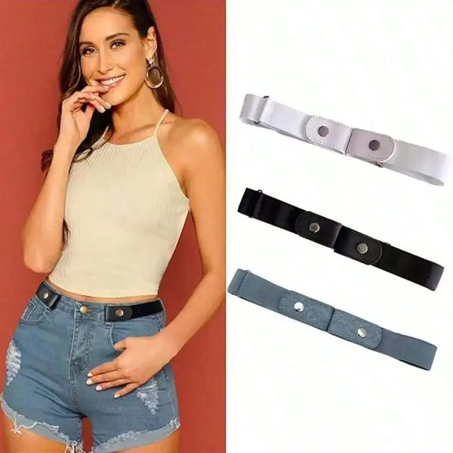 Elastic Waist Casual Invisible Belt For Dress And Jacket