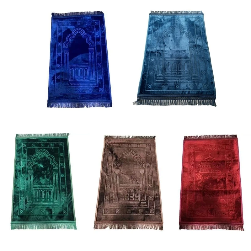 

Exquisite Middle Eastern Inspired Mat Soft Prayer Blanket Rug Artisanal Weaving