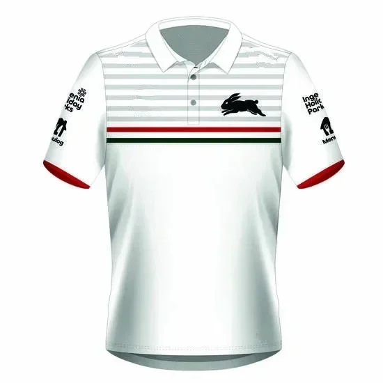thumbnail image 1 of Camiseta de rugby de polo para entrenadores de South Sydney Rabbitohs 2024, tallas SML-XL-XXL-3XL-4XL-5XL, 1 of 5