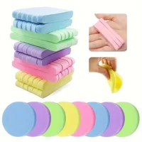 10/20/30PCS Compressed Facial Sponge for Estheticians Face Round Cleansing Sponge Makeup Removal Pad Exfoliating Spa Washing 1