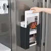Wall Mounted No punching magnet storage container Garbage Bag Dispenser Self Adhesive Kitchen Bathroom Paper Tissue Holder 6