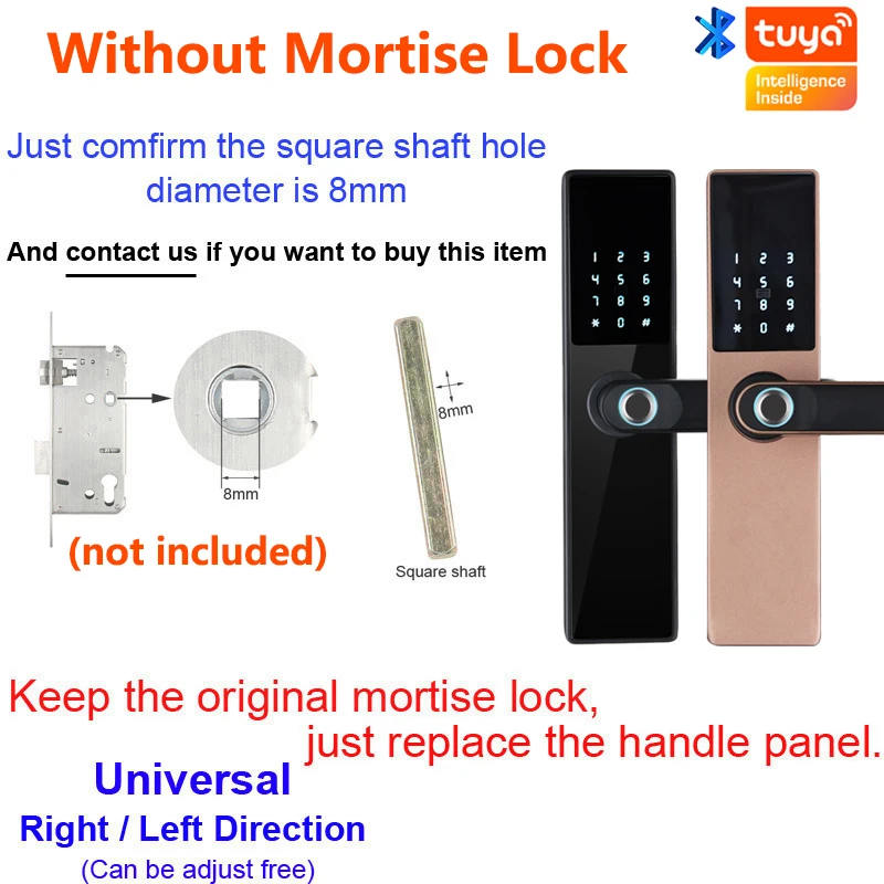 Without Mortise Lock