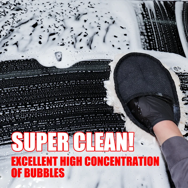 Concentrate Car Wash Shampoo with Wax High Gloss Ceramic Soap  Superior Surface Cleanser Automotive Washing Shampoo 500ml 3