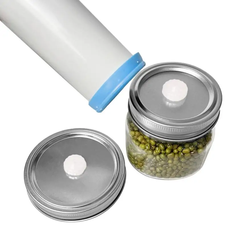 Domigard Macchina Sottovuoto Per Barattoli Di Vetro - Elettrica, Portatile, Include 10 Coperchi, Adatta Per Conserve E Alimenti - Foto 11