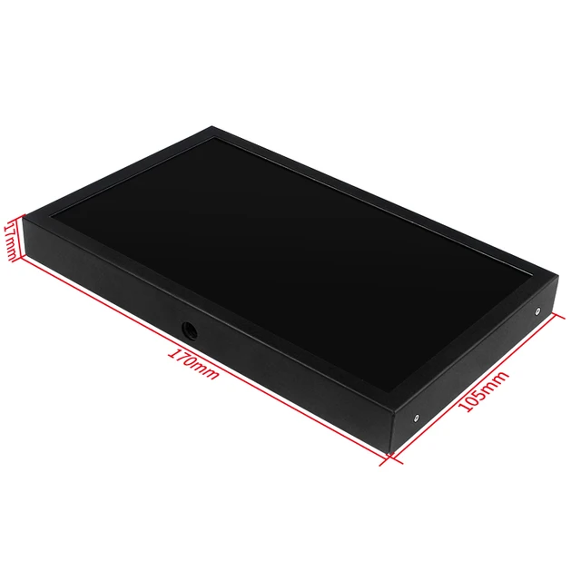 Display portatile da 7 pollici IPS 1024x600 LCD Ingresso VGA AV compatibile HDMI DC Tipo C Alimentazione per PC Laptop Fotocamera TV Box Schermo DVD 4