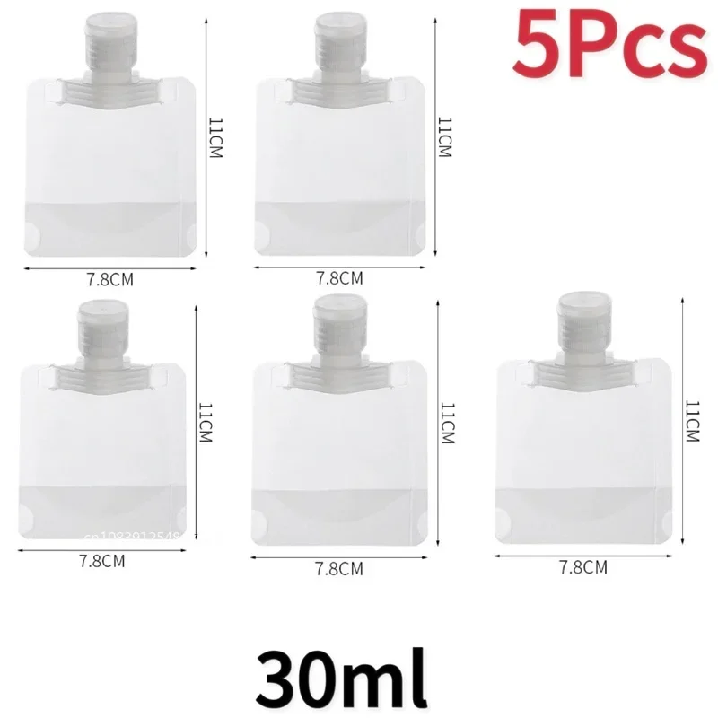 Travel-Friendly Refillable Cosmetic and Shampoo Bags - 30/50/100ml