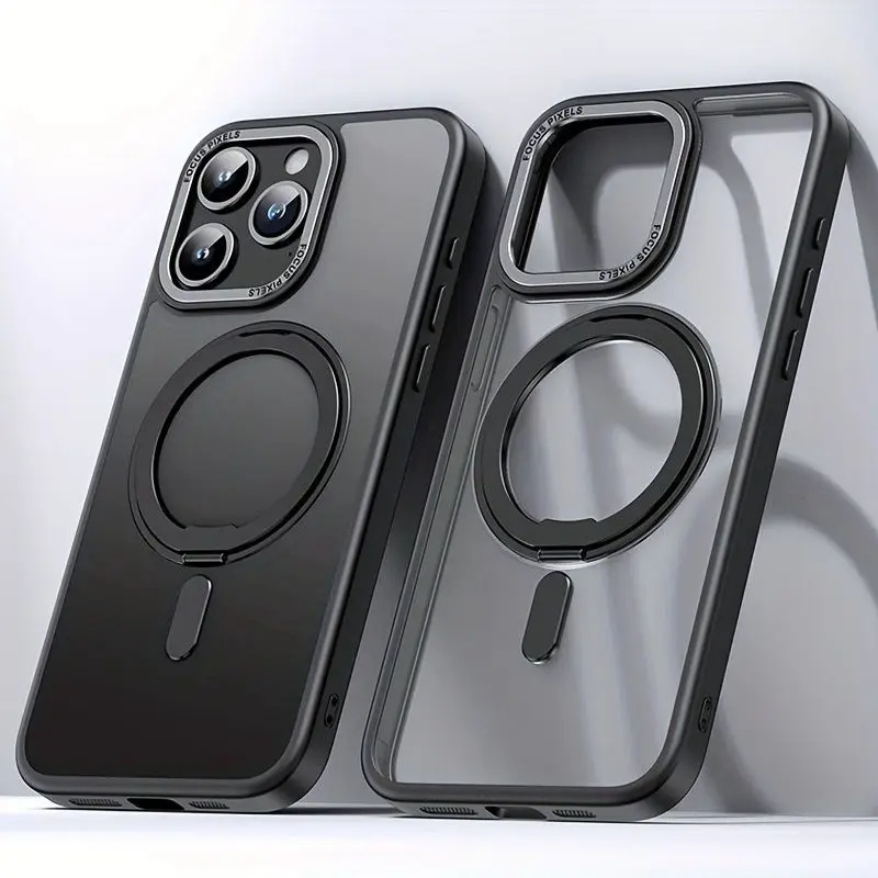 Magnetic 360° Rotatable Stand Case with MIL-Grade Drop Protection and Magnet Ring