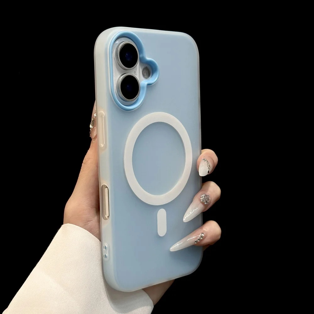 Luxury Candy Magnetic Clear 2-in-1 Phone Case Cover