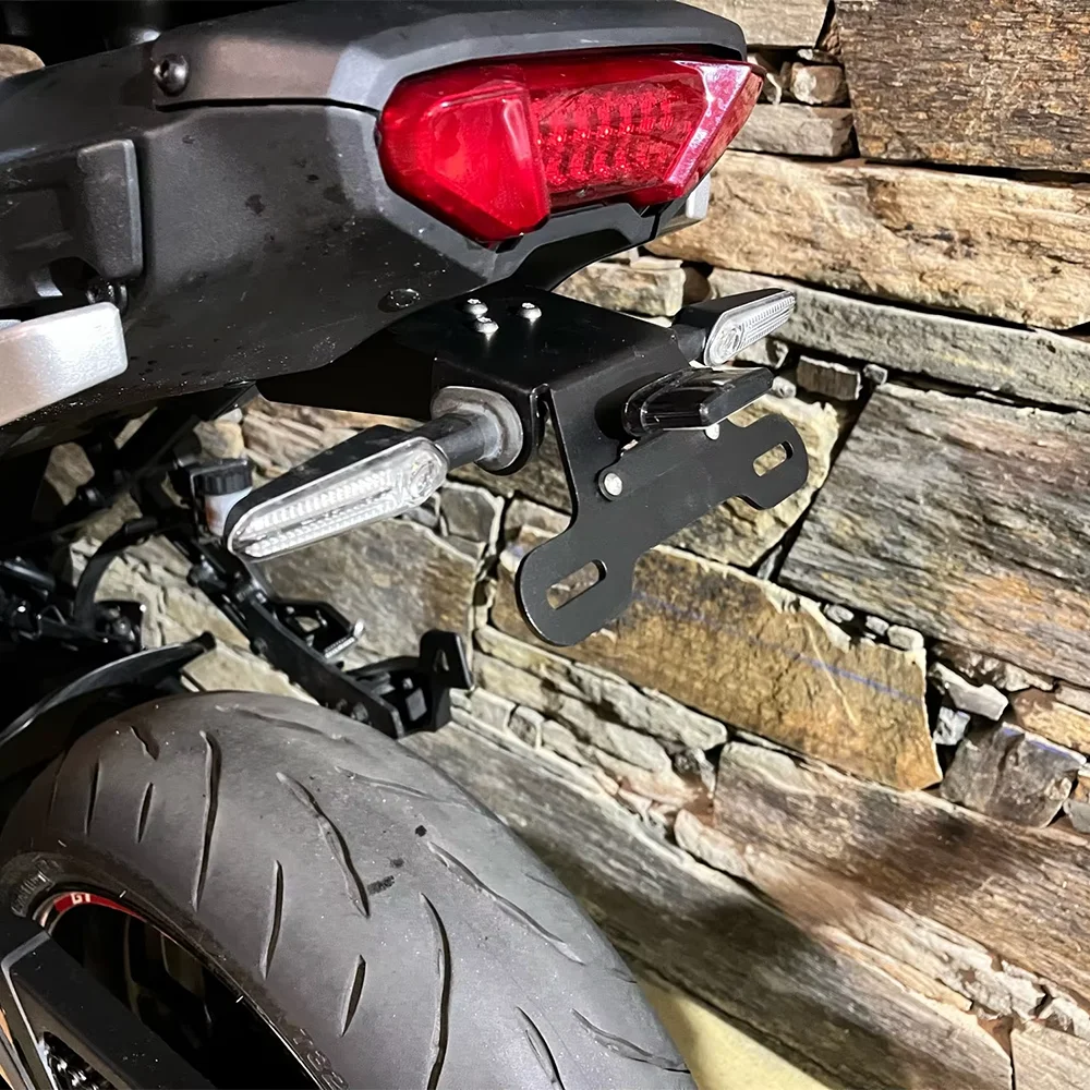 YAMAHA MT07 Tracer MT-07 Tracer 7 700 GT 7GT 700GT 오토바이 라이센스 플레이트 홀더 브래킷 테일 깔끔한 펜더 제거기 라이트