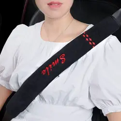 Universal Car Seat Belt Shoulder Pad - Adjustable Safety Cover (Black)