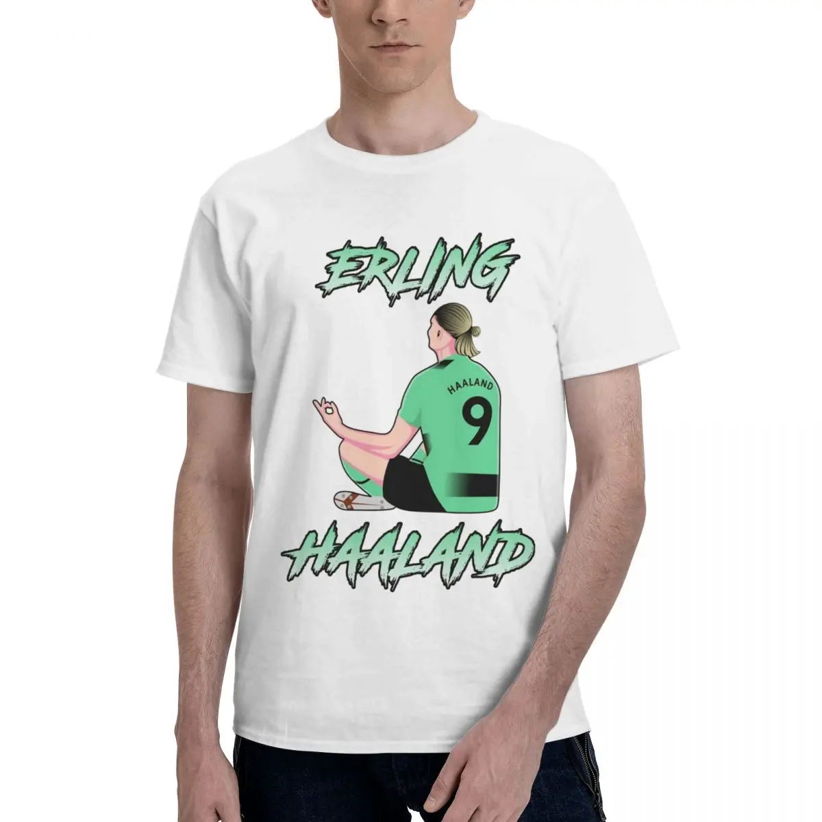 Norvegia Regno Unito Erlings E Bravs E Haalands E Hmuslimlands Soccer Football Team 45 Move Graphic T-Shirt Tempo Libero Di Alta Qualità