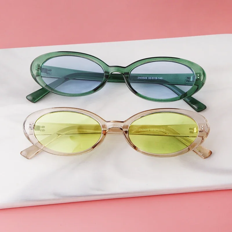 Cesoi セソワ　サングラス（新品） ZXIAC Retro Oval Sunglasses Women Men 90s Vintage Small