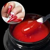 Jillnails Builder Nail Gel Christmas Red Burgundy Self Leveling Medium UV Led Gel 50ml 1