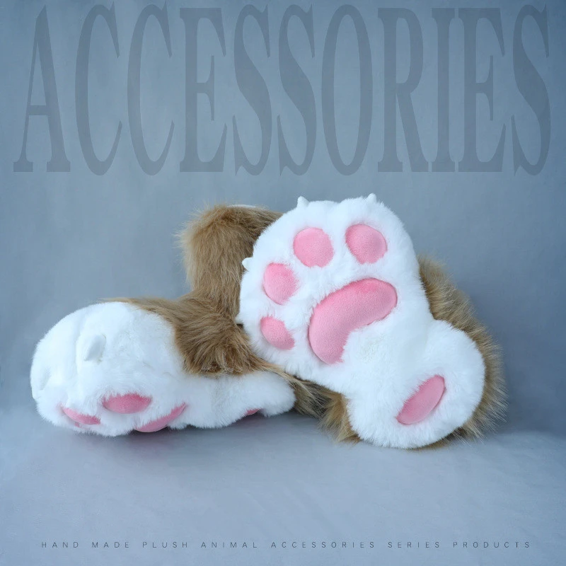 Fursuit Anime Plush Animal Foot Shoes Cosplay Costumes Props Paw Claw