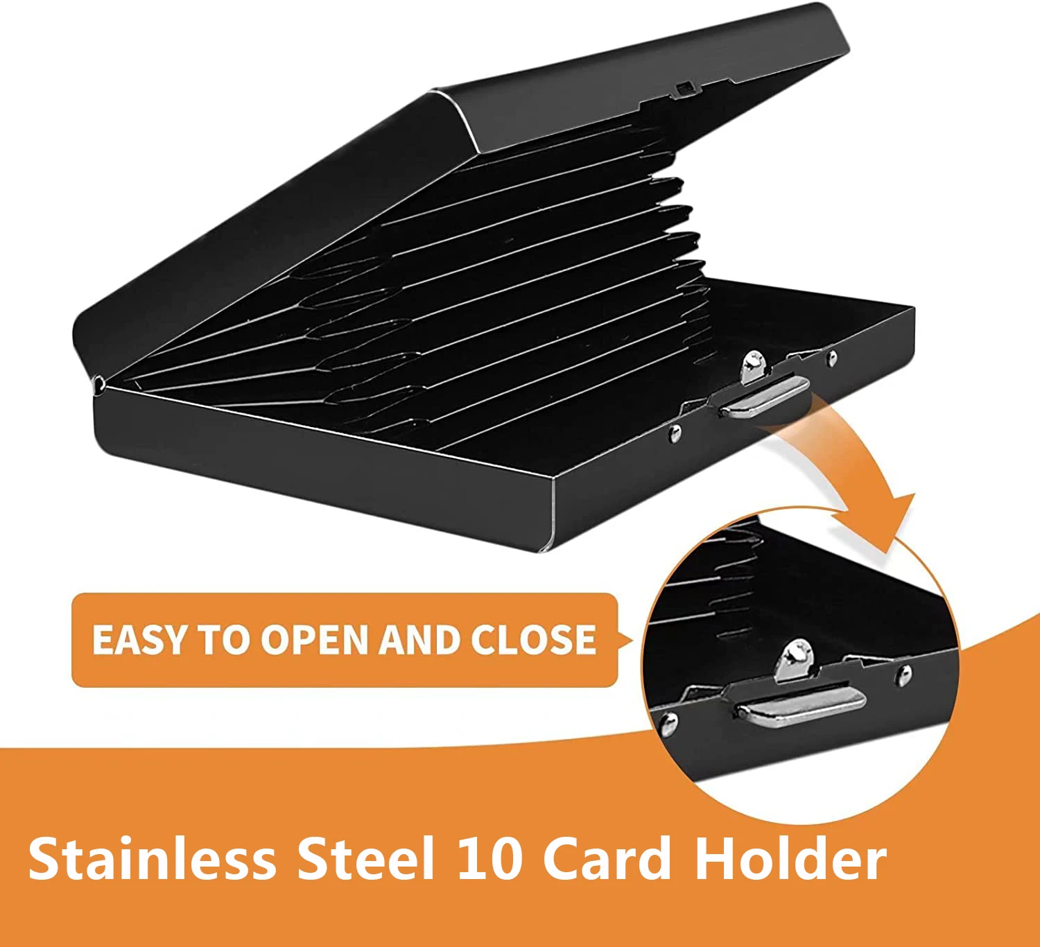 Credit Card Holder Stainless Steel Antimagnetic Card Holder For Men And Women