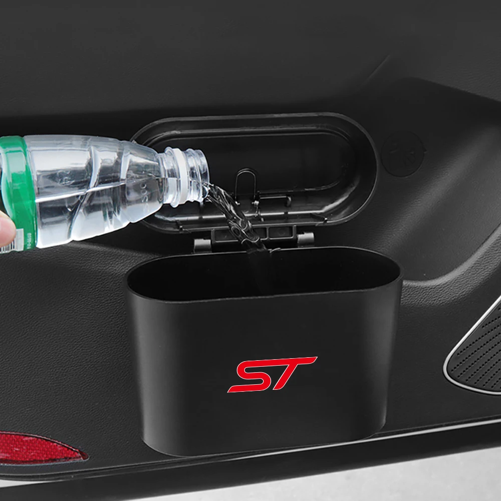 Car Hanging Trash Bin Storage Box For Ford Fiesta Ranger Focus Mk2 3 4 Kuga Mustang S-MAX Transit Mondeo Fusion Escort