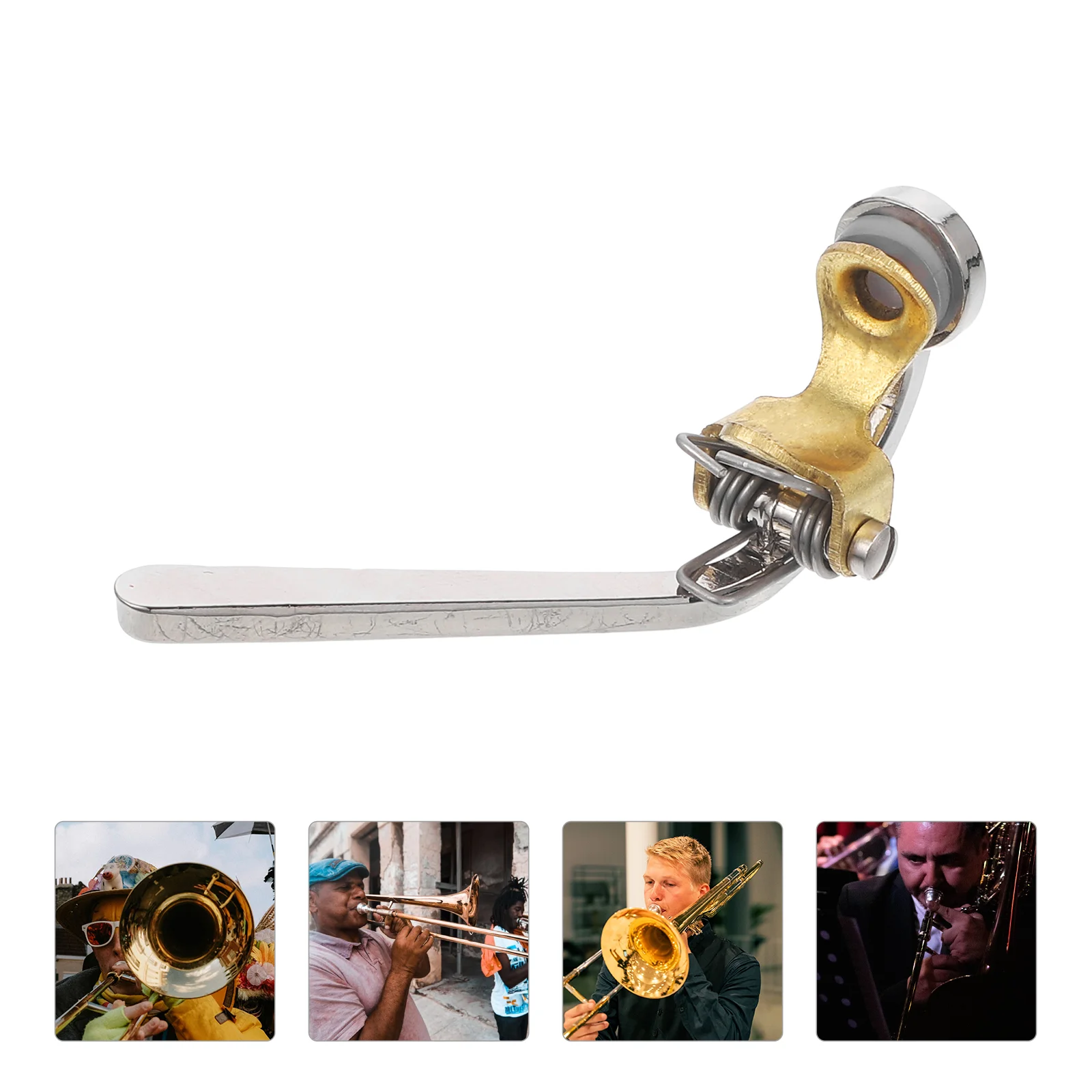 Trombone Water Key Drain Valve Watergate Cork Mat Nickel-plated Brass Professional Tool