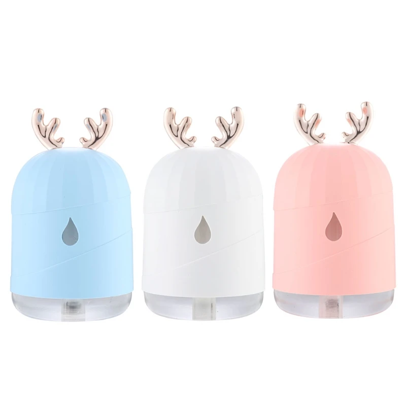 

Portable 220ml Micro Electric Air Humidifier Air Diffuser USB Cool Sprayer with Night Light for Home Dropship