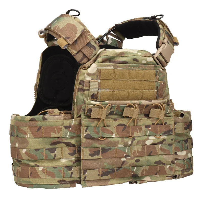 

Tactical Body Armor Vest Plate Carrier Pouch Outdoor Hunting Protective Adjustable Waistcoat Wargame Combat Equipment