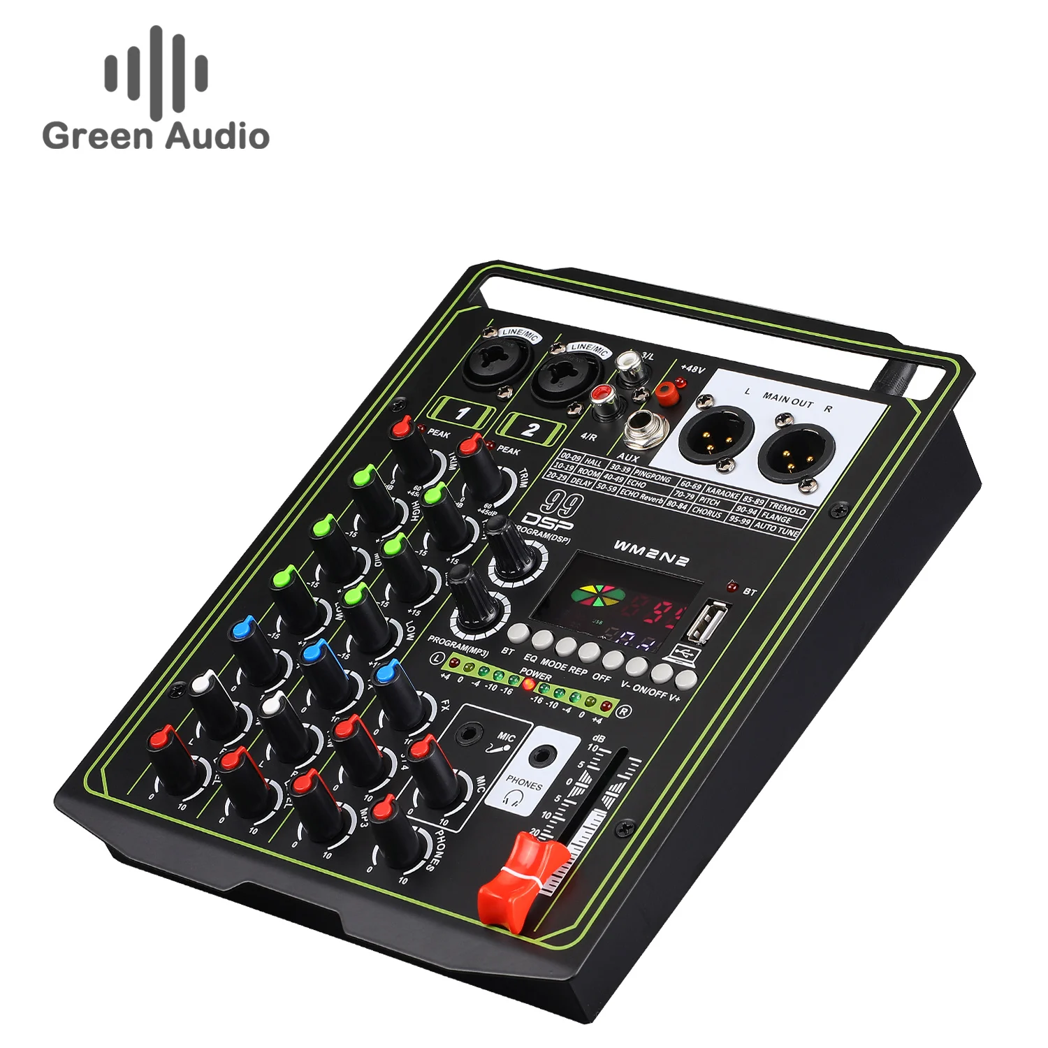 

GAX-MJ4 Professional 4-channel mixer mobile phone live broadcast mixer,computer recording, home KTV audio equipment