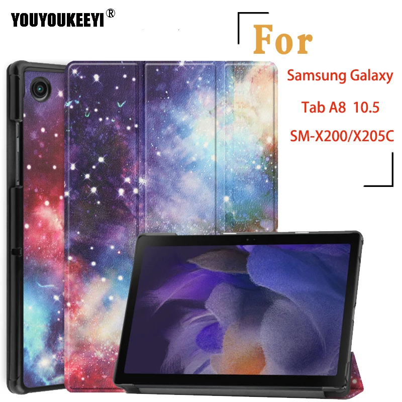 

Новый окрашенный чехол-подставка для планшета Samsung Galaxy Tab A8 10,5 дюйма 2022 Новый Магнитный чехол для фотографий/фотографий + подарок