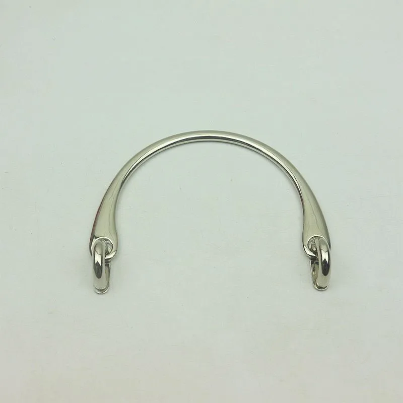 10Pcs 12cm Top Metal D Shape Bag Handles Handbag Replacement Handle Clasp Clutch Crossbody Bags Accessories DIY Leather Craft