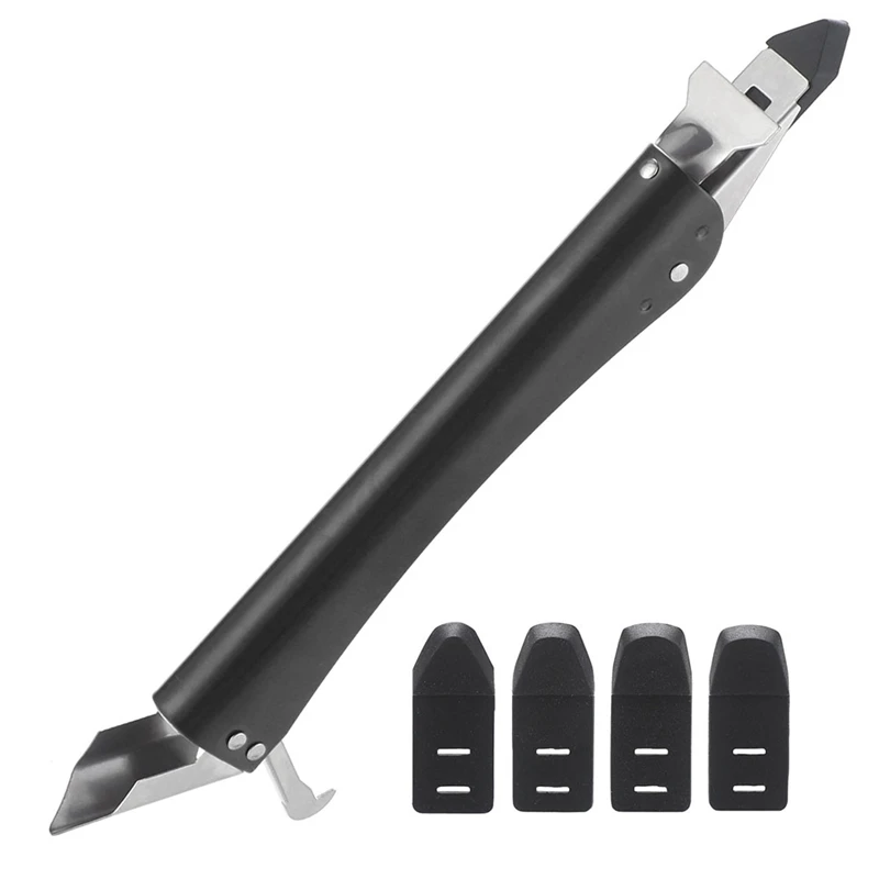 

Набор инструментов для уплотнения из нержавеющей стали 4 в 1, набор инструментов для герметичной отделки с 5 силиконовыми прокладками, инструмент для удаления раствора, инструмент для удаления уплотнения