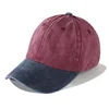 Fashion Two Tone Baseball Cap Strapback Hat Adjustable Dad Hat Vintage Washed Sun Hat Unisex Sports Cap 6