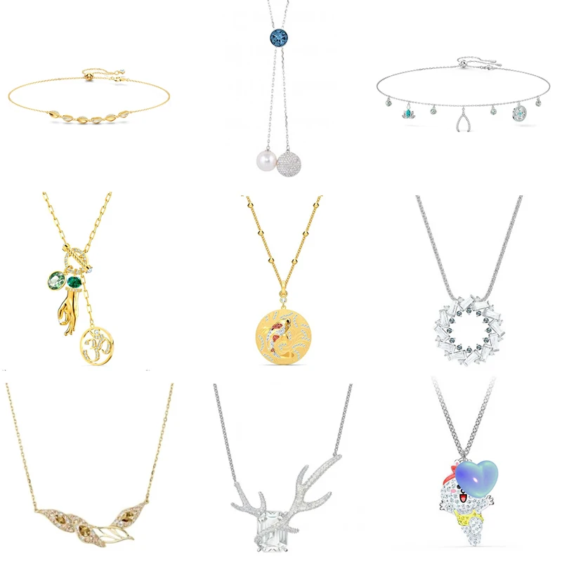 

Сделайте заявление с помощью 2024 SWA хрустальное ожерелье-идеальный товар