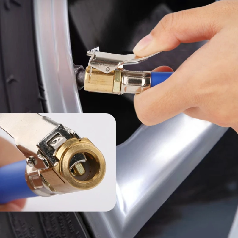 Portable Rubber Tire Inflator Hose for Car and Motorbike Accessories