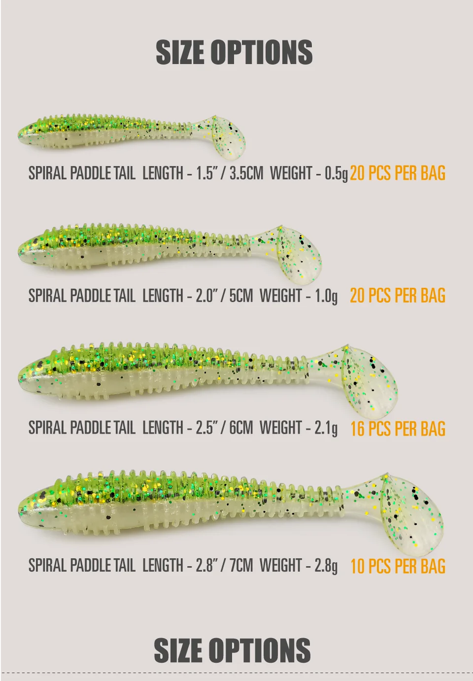 LUREHOLIC Swing Impact FAT Angelköder 1,5" 2,0" 2,5" 2,8" Spiral Paddle Tail Lures Wobbler Angeln weicher Köder Für Bass – Detail 7