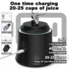 New 600ML Portable Electric Juice Cup 10-Blades Atmosphere Light Design Powerful Motor Fast Stirring Indoor Outdoor USB Juicer 2