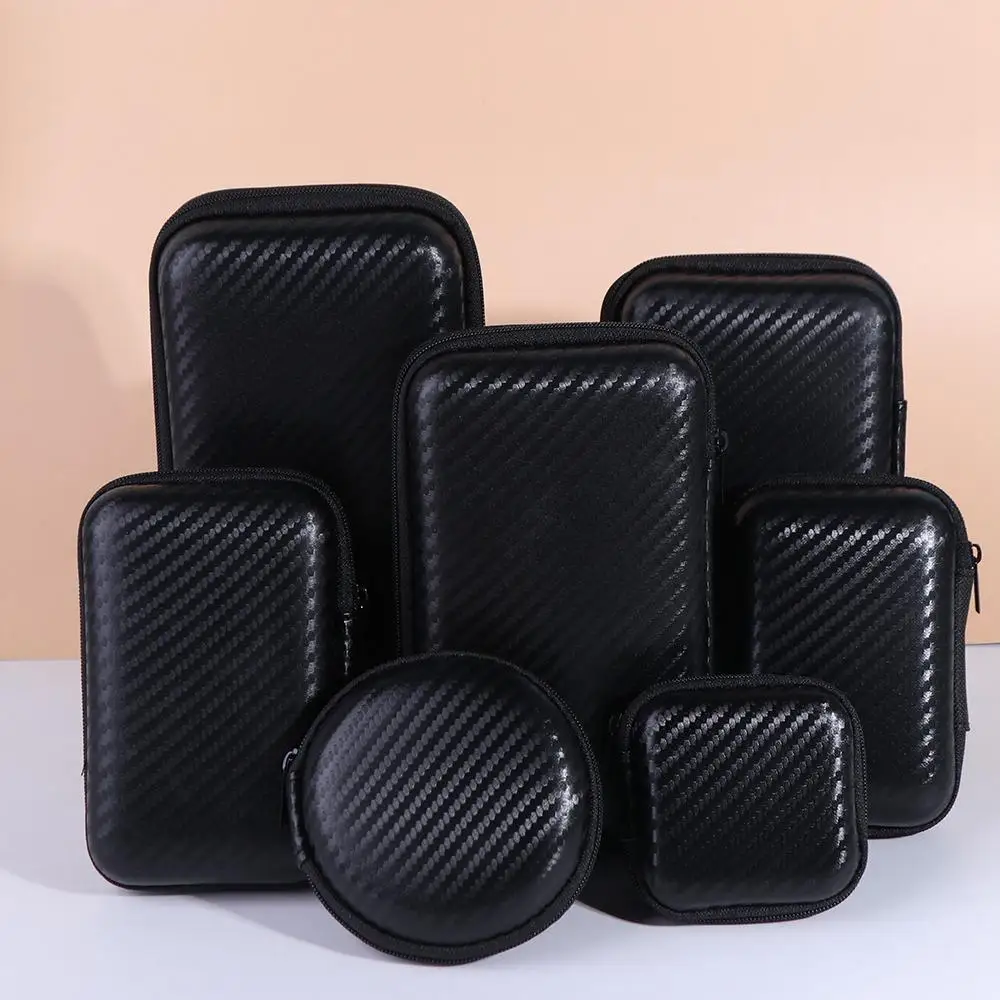 Mini Storage Storage Pocket Pouch Travel Case Data Cable Bag Charger Protection Bag Mobile Hard Disk Case EVA Zipper Bag 6
