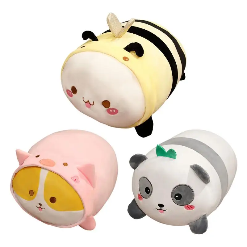 

Cartoon Soft plush doll throw pillows Corgi Pig Bee Plushie Huggable Anime Panda cushion kids Ragdoll Stuffed Toy Bed Ornaments