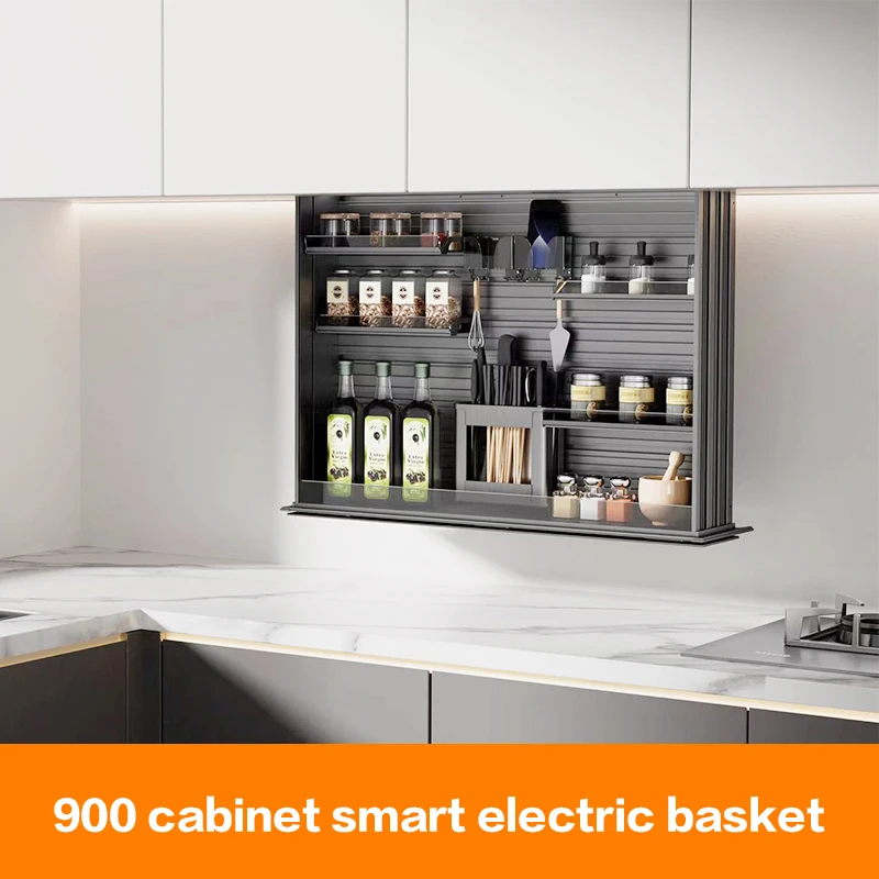 Kitchen Wall Cabinet Vertical Lifting Basket Electric Intelligent