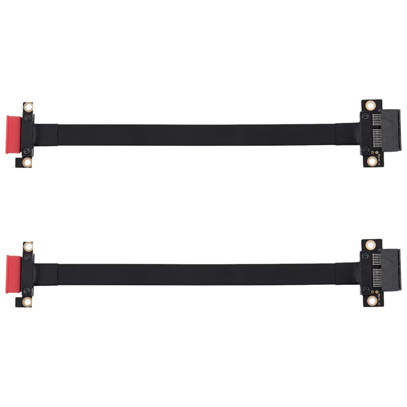 

2 Pcs PCI-E PCI Express 1X To 1X Slot Riser Card Converter Extender Ribbon Adapter Extension Cable PCI-E X1 Gold-Plated