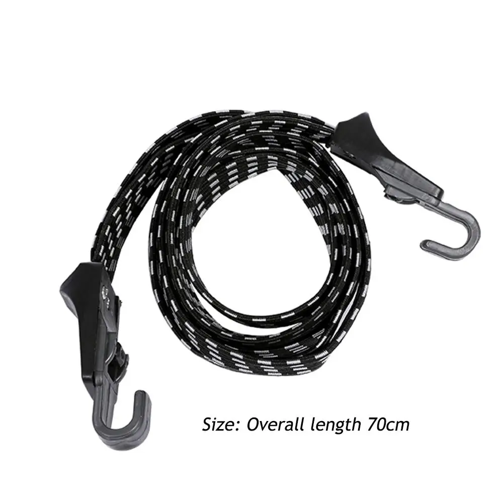 1/2Pcs Elasticity Motocycle Baggage Tying Rope Adjustable Helmt Straps Bike Bag Belt Car Tie Fixed Hook Locomotive Tail Rope motorcycle luggage rope