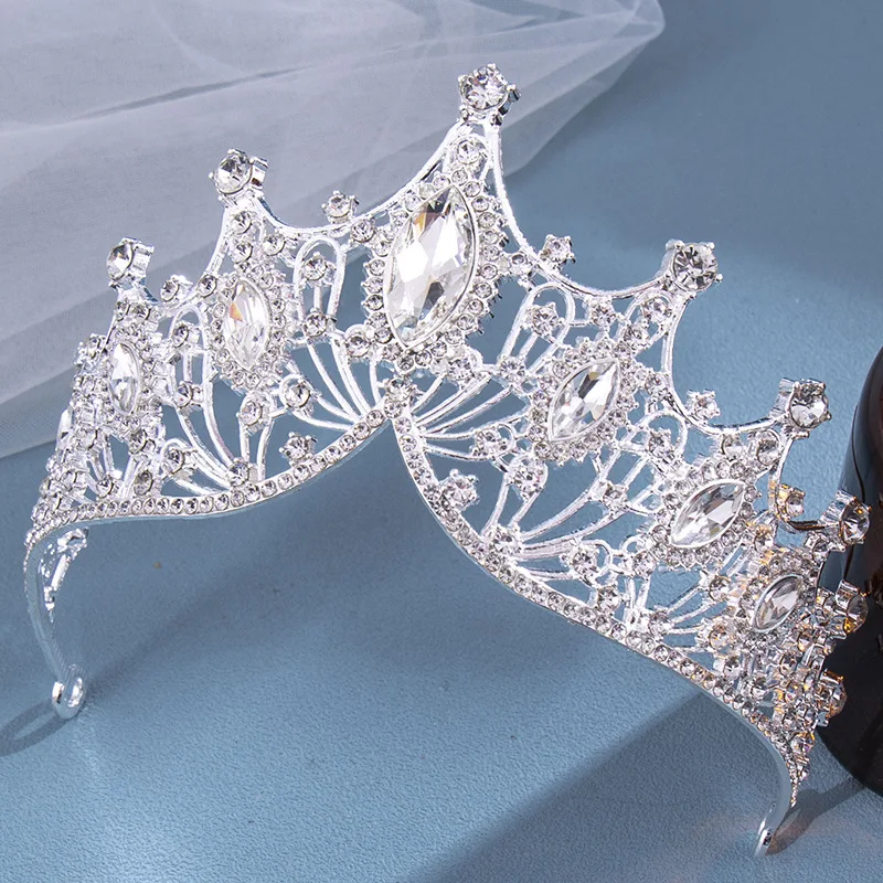 Bridal Hair Accessories Hair Accessories Bride Rhinestone Crown Tiara Party Princess Dress Accessories 1pc
