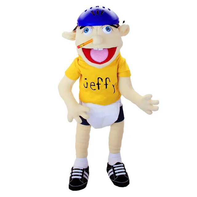 60cm Gigante Feebee Jeffy Fantoche Chapéu De Pelúcia Jogo Toy Boy Girl  Cartoon Mão Fantoche Plushie Boneca Talk Show Festa Props Presente de Natal  - AliExpress