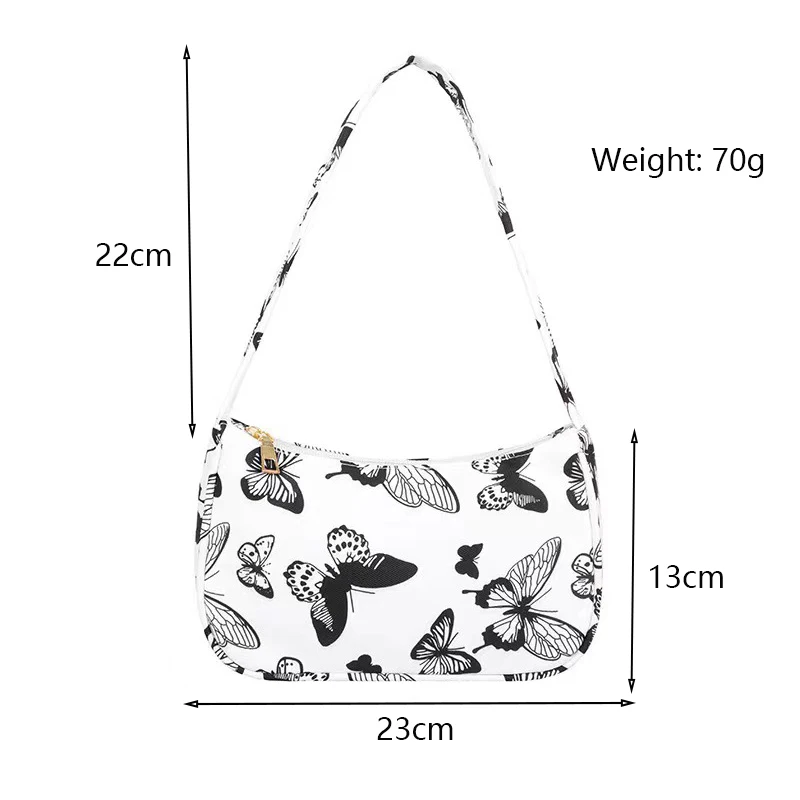 Borsa a spalla donna stampa animale piccola borsa nylon a mano_voghion.com