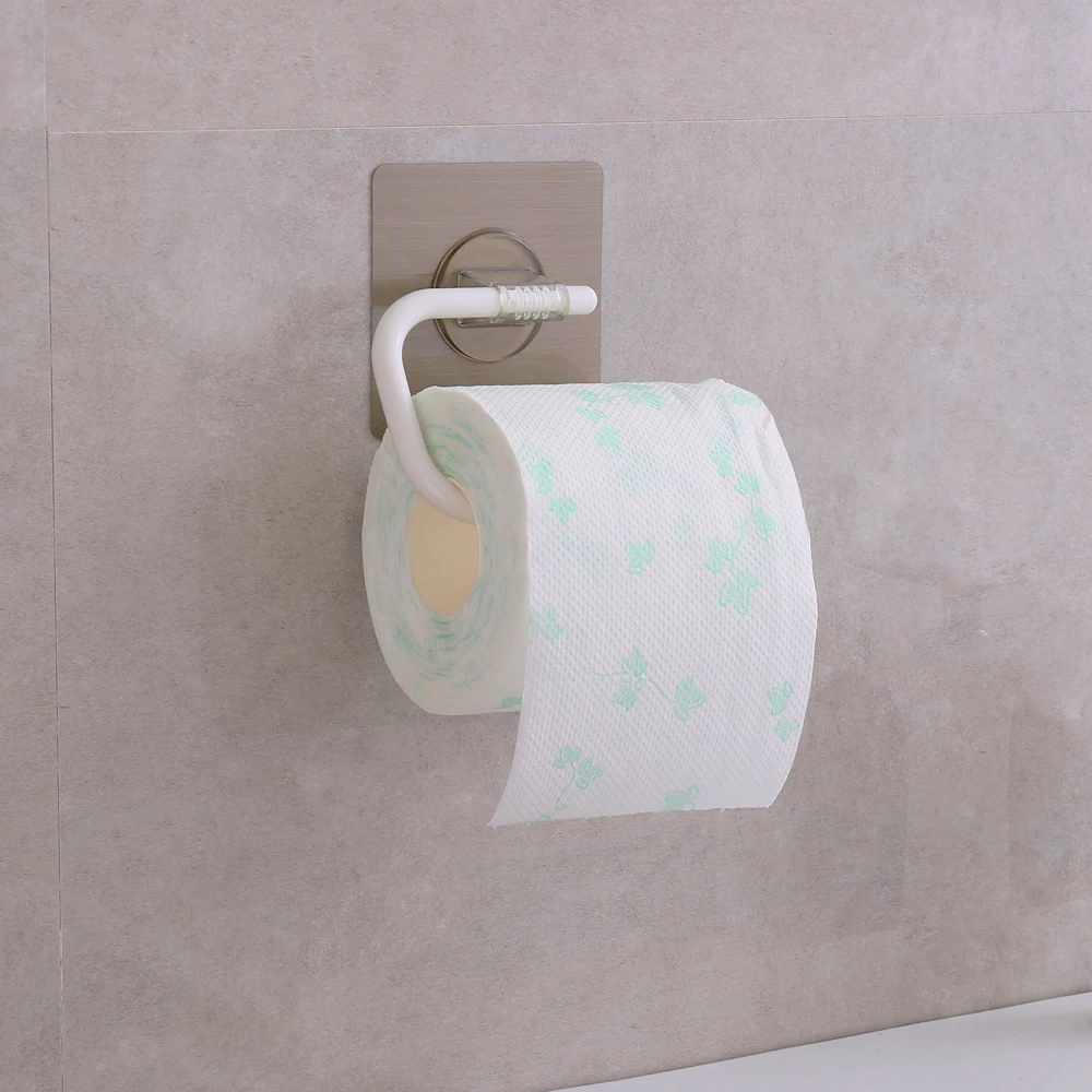 punching-free seamless towel rack bathroom rack household single-pole roll paper