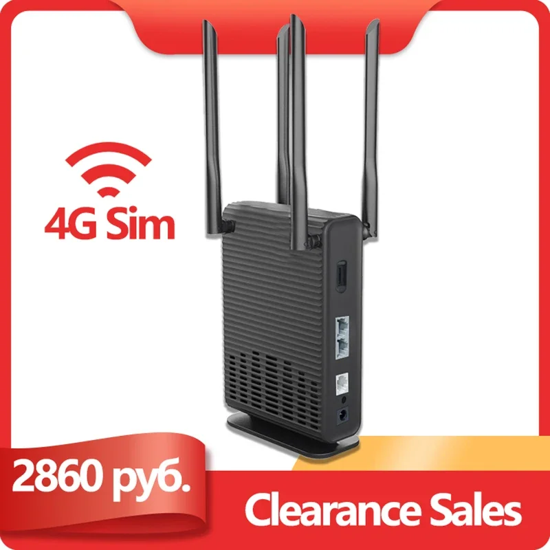 Vendita Di Liquidazione Router 4G Lte Sim Card Router Wifi 300Mbps 2 * Lan 4G Tm22G Modem 4 Supporto Antenna 32 Dispositivi Applicabili In Europa